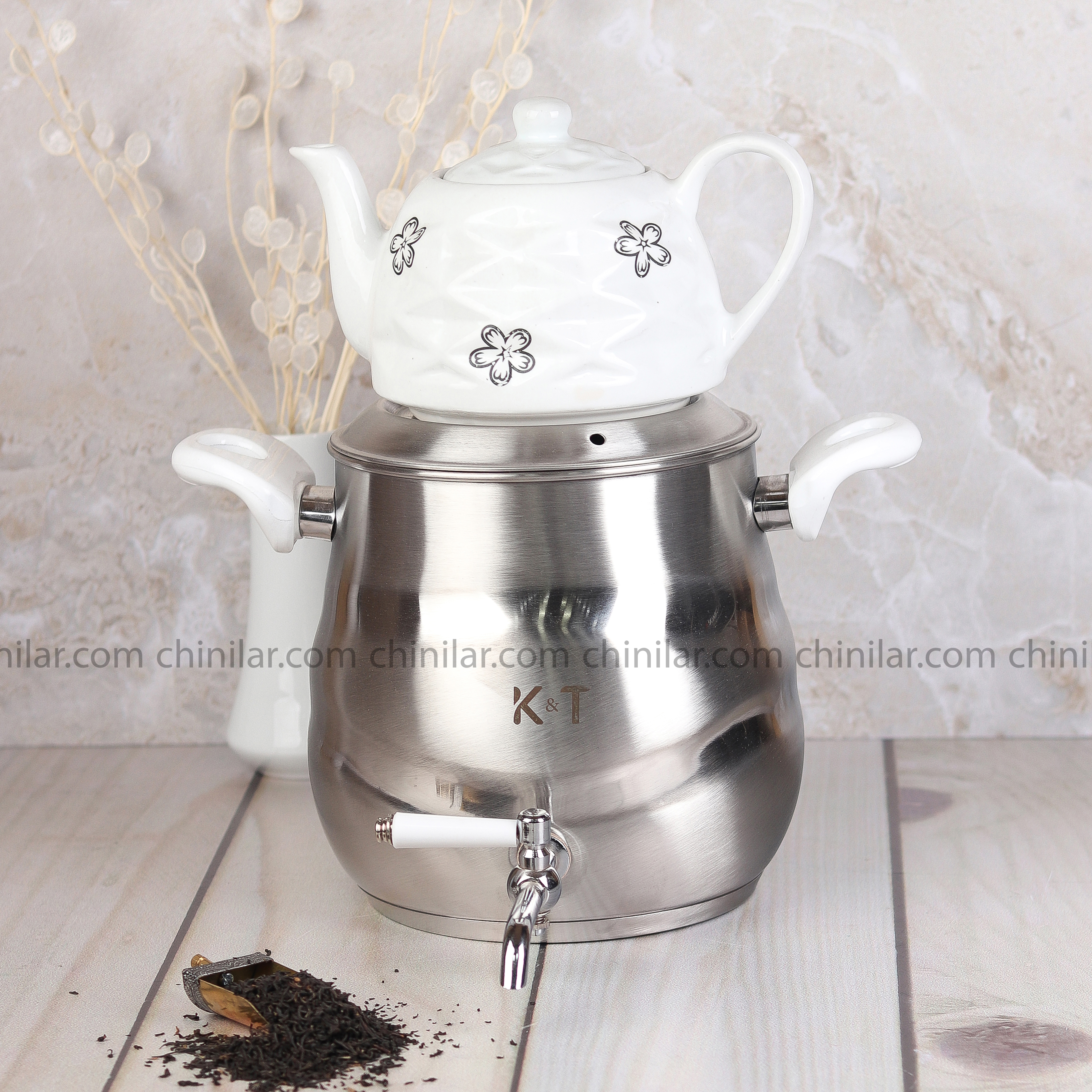 کتری و قوری استیل K&T