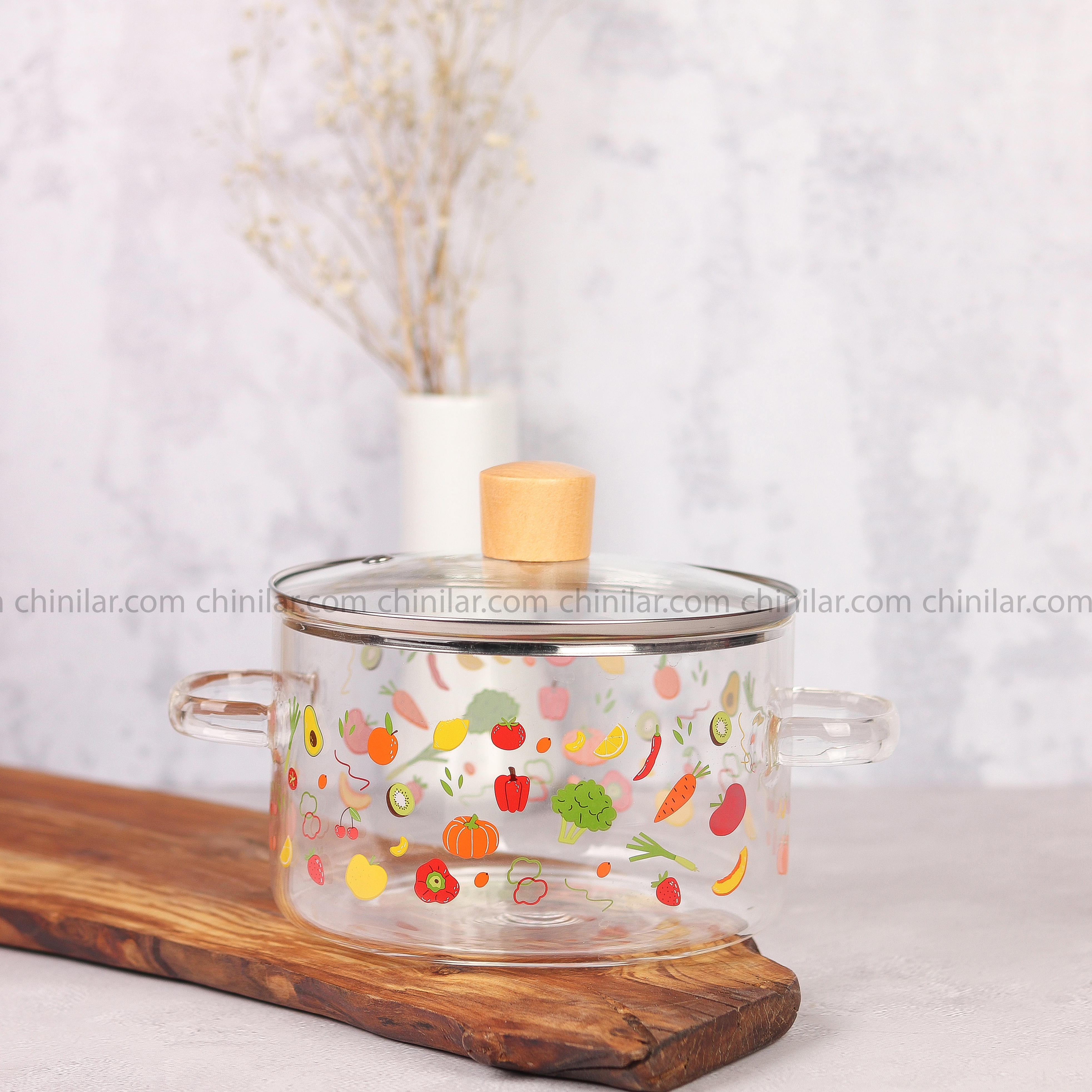 قابلمه پیرکس طرح میوه ای وارداتی