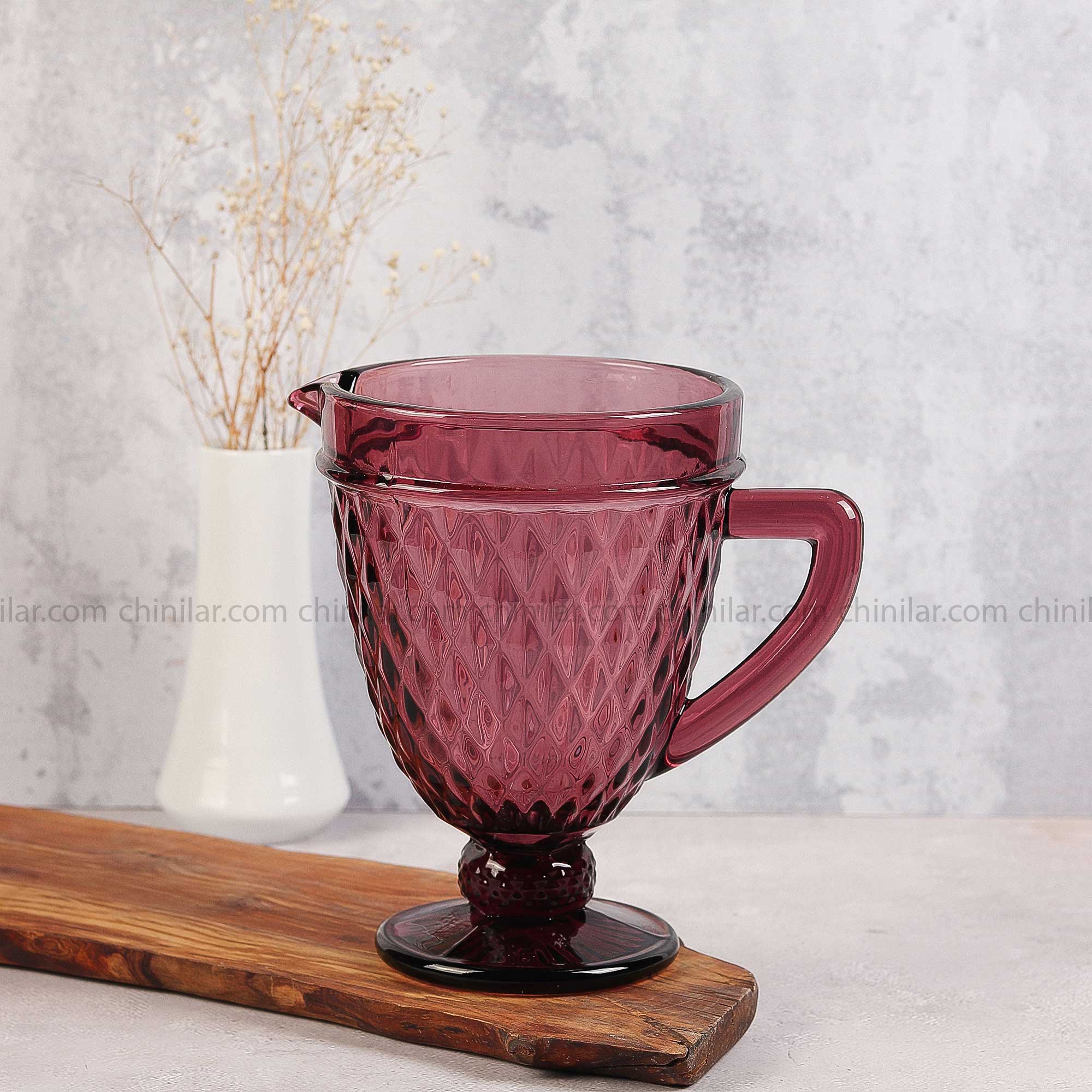 پارچ رنگی شیشه ای