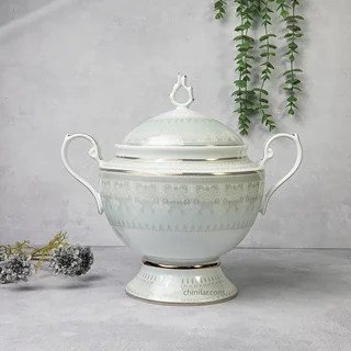 سوپ خوری درب دار طرح جوانه چینی لورین