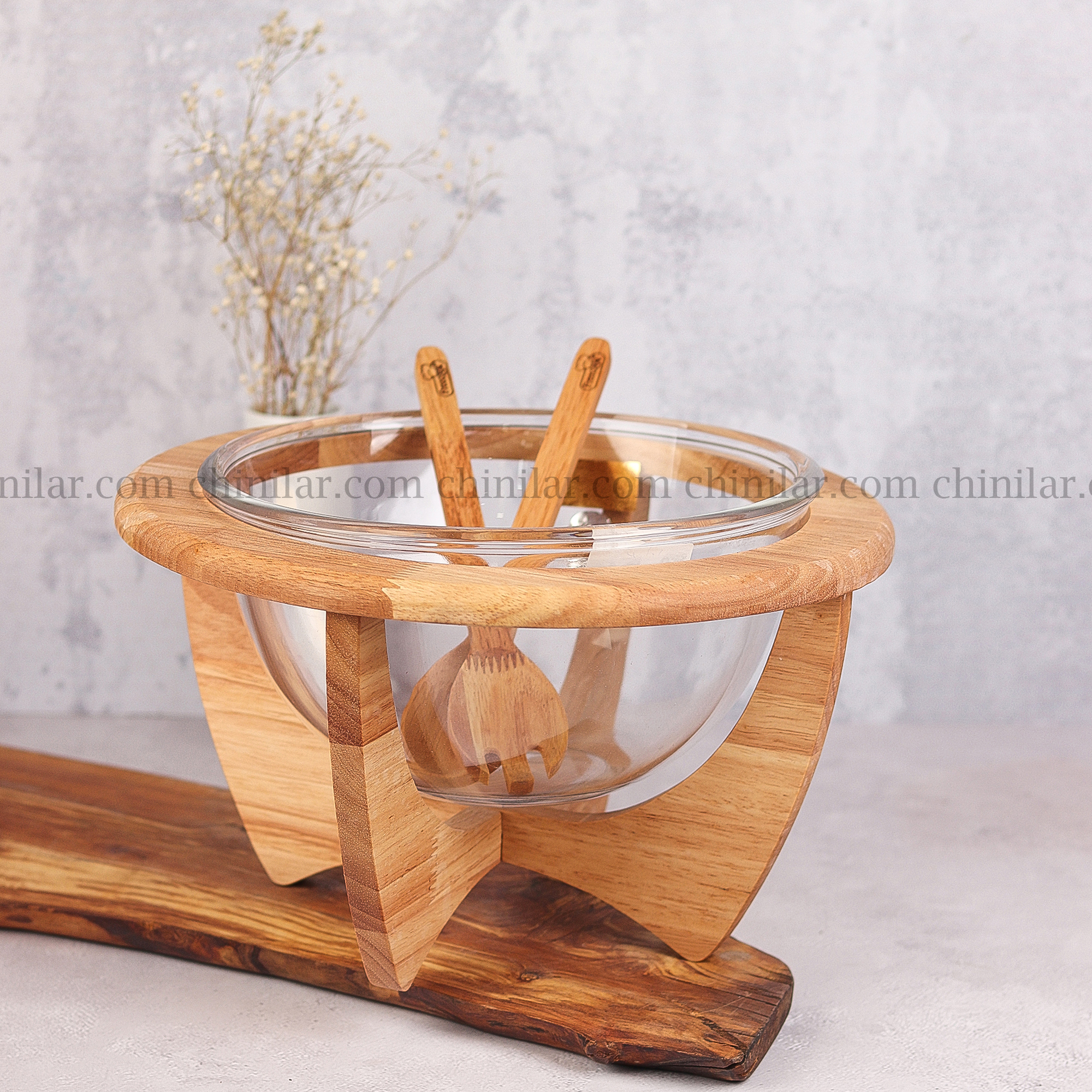 سوفله سالاد خوری فری کوک با پایه چوبی کد 101