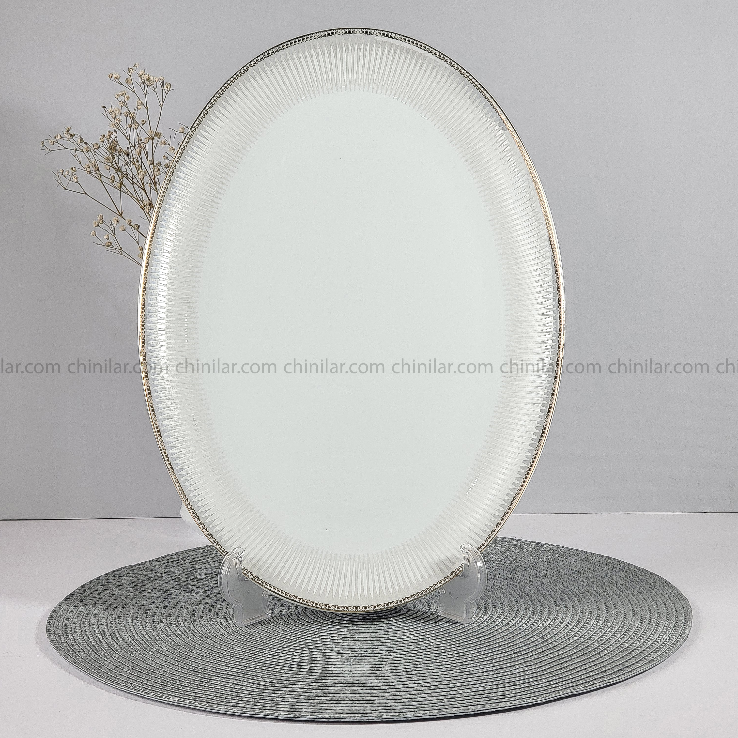 دیس طرح دالاهو سایز بزرگ چینی لورین سایز 14